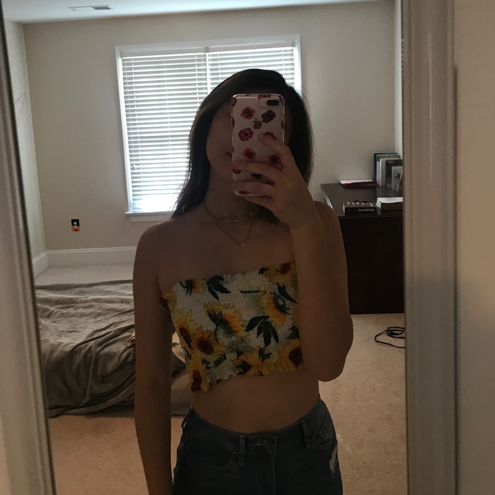 sunflower tube top